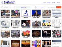 Tablet Screenshot of exrx.net